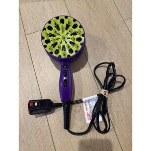 Bed Head TIGI Curls in Check 1875W Diffuser Hair Dryer Purple Model BH420 CLEAN